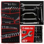 Комплект ключове 47 части Лули, Е-та,Срязани, звездогаечни