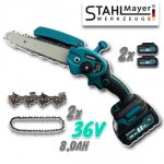 Акумулаторна резачка за клони 36V 8,0AH с две вериги Stahlmayer