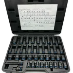 Комплект професионални ударни вложки 40 части 1/2" , KRAFTWELLE