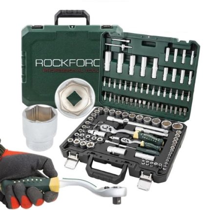 Гедоре 108 части 1/2'' и 1/4'' със специални вложки RockForce XI-ON