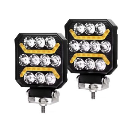 Диоден халоген LED бяла и жълта светлина габарит, 12/24V - T456