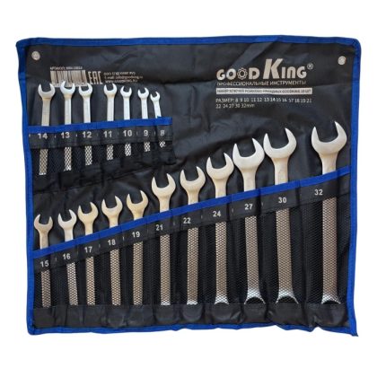 Комплект звездогаечни ключове 6-32mm 18 части GOODKING