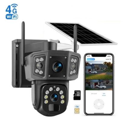 Соларна 4G двойна камера със SIM карта