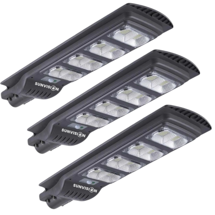 3 броя Мощна улична соларна лампа SUNVISION 1800w