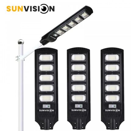 3 броя Мощна улична соларна лампа SUNVISION 2200w