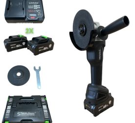 Акумулаторен ъглошлайф 36V 8,0AH STAHLMAYER-Black | mcbtools.com