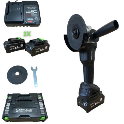Акумулаторен ъглошлайф 36V 8,0AH STAHLMAYER-Black | mcbtools.com