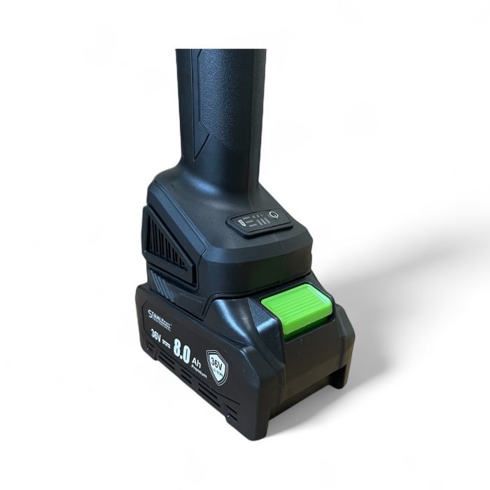 Акумулаторен ъглошлайф 36V 8,0AH STAHLMAYER-Black | mcbtools.com