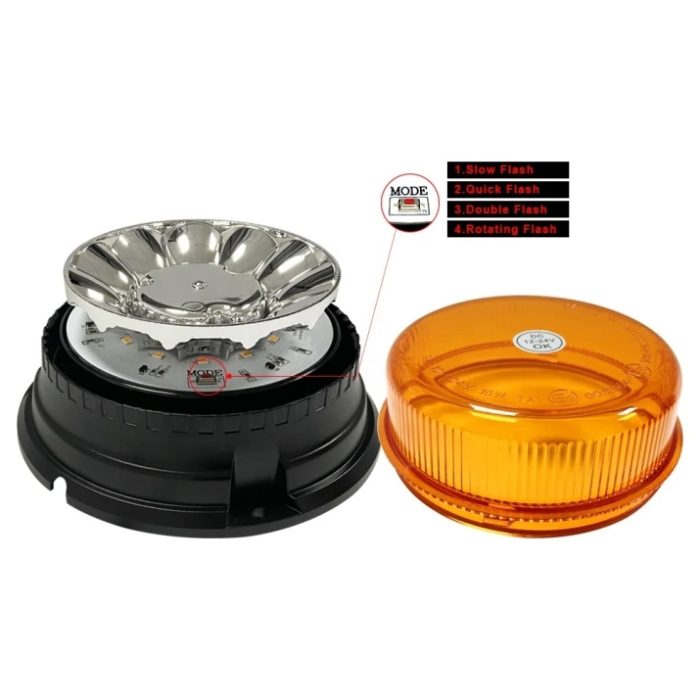 Аварийна лампа с магнит за автомобили Камиони Трактор 12 / 24V - ECE R65 R10 E9