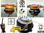 Аварийна лампа с магнит за автомобили Камиони Трактор 12 / 24V - ECE R65 R10 E9