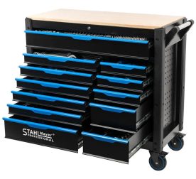 Професионален шкаф с инструменти с 12 чекмеджета 501 части StahlMayer JUMBO XXL
