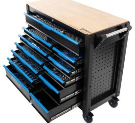 Професионален шкаф с инструменти с 12 чекмеджета 501 части StahlMayer JUMBO XXL
