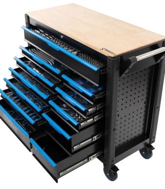 Професионален шкаф с инструменти с 12 чекмеджета 501 части StahlMayer JUMBO XXL