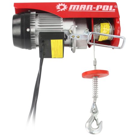 Електрическа въжена лебедка 125/250кг 12м 500W Mar-Pol