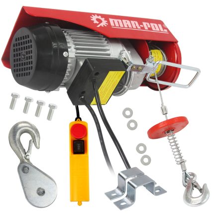 Електрическа въжена лебедка 125/250кг 12м 500W Mar-Pol