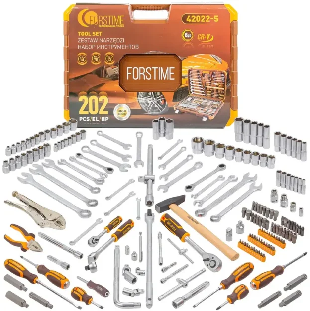 Гедоре 202 части 1/2'', 1/4'' и 3/8'' FORSTIME