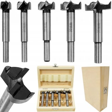 Комплект фрезери за дърво 15 - 35 мм 5 части VOREL by TOYA