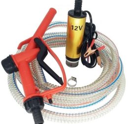 12V Потопяема помпа за източване на гориво в комплект с пистолет
