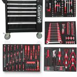 Шкаф с инструменти с 6 чекмеджета – 4 пълни Hawek