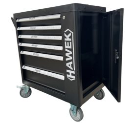 Шкаф с инструменти с 6 чекмеджета – 4 пълни Hawek