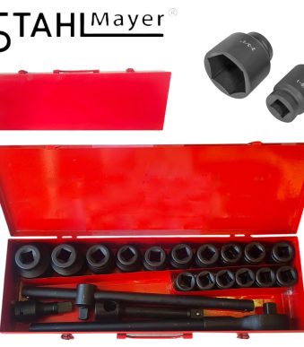 Гедоре с ударни вложки 21 части 3/4'' 6-стенно StahlMayer