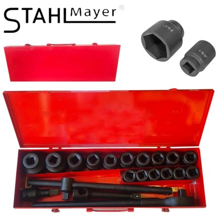 Гедоре с ударни вложки 21 части 3/4'' 6-стенно StahlMayer