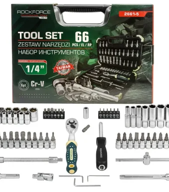 Гедоре 66 части 1/4'' RockForce