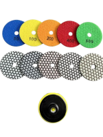 Диск диамантен за шлайфане на гранит, мрамор, камък с велкро 100мм