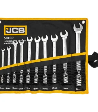 Комплект звездогаечни глухи ключове 8 - 21 мм 10 части JCB