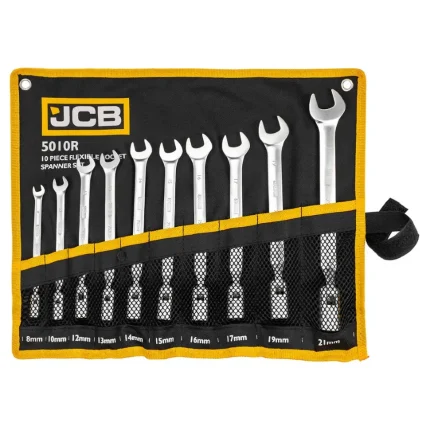 Комплект звездогаечни глухи ключове 8 - 21 мм 10 части JCB
