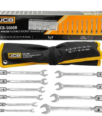 Комплект звездогаечни глухи ключове 8 - 21 мм 10 части JCB