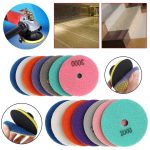 Диск диамантен за шлайфане на гранит, мрамор, камък с велкро 100мм