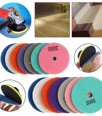 Диск диамантен за шлайфане на гранит, мрамор, камък с велкро 100мм