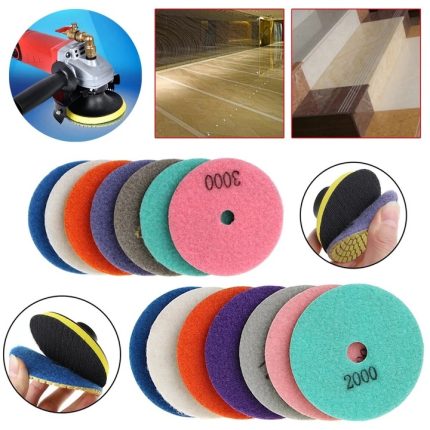 Диск диамантен за шлайфане на гранит, мрамор, камък с велкро 100мм