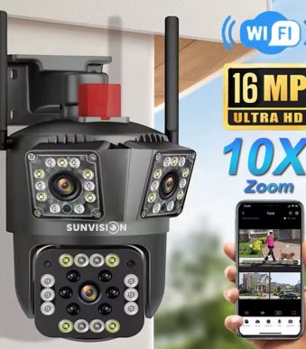 Външна WiFi Камера с три обектива и аларма