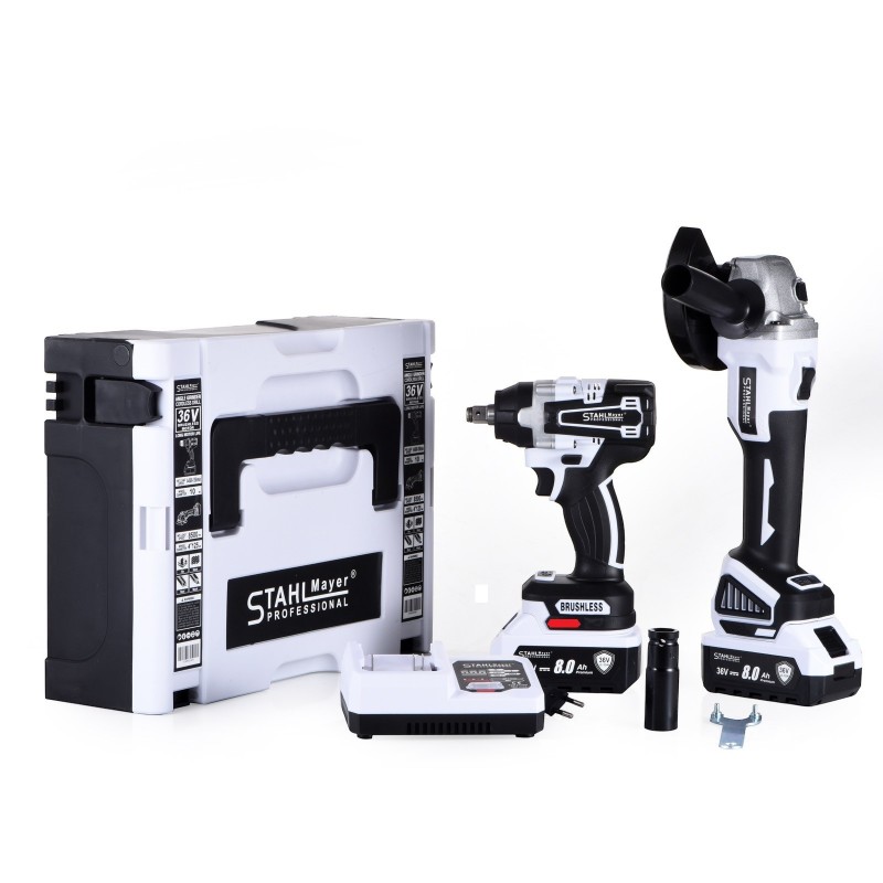 Акумулаторен комбиниран Гайковерт и Ъглошлайф