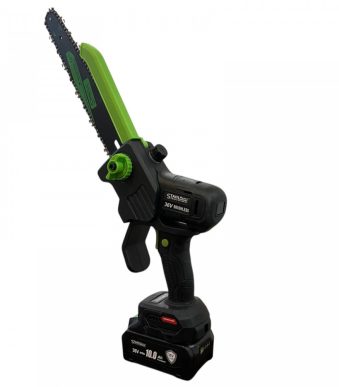 Акумулаторна резачка STAHLMAYER 36V 10AH с дисплей, две батерии и две вериги – 30см шина