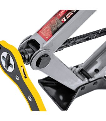 Механичен крик тип жаба 2 тона с тресчотка, 115-400 мм, FORCEKRAFT