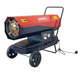 Мобилен дизелов нагревател - калорифер 40kW 19 литра, LCD дисплей, термостат и регулатор HAWEK