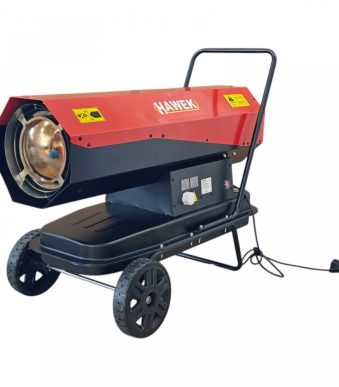 Мобилен дизелов нагревател - калорифер 40kW 19 литра, LCD дисплей, термостат и регулатор HAWEK