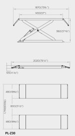 Ножичен подемник 3 тона 105 – 960 мм ROCKFORCE | mcbtools.com