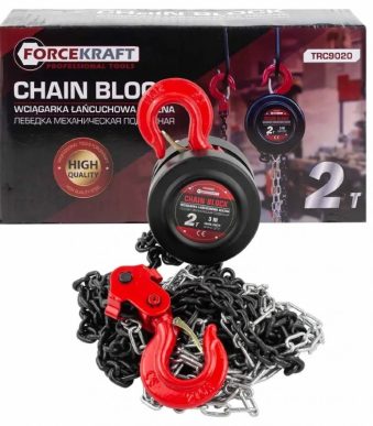 Ръчна верижна лебедка 2 тона FORCEKRAFT