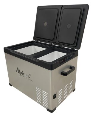 Хладилна кутия за автомобил и къмпинг Alpicool CD45 – 30 литра две отделения / 12V / 24V / 220V