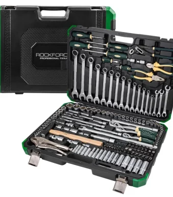 Гедоре 180+2 части 1/4″, 3/8″, 1/2″ ROCKFORCE