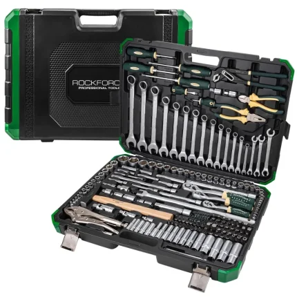 Гедоре 180+2 части 1/4″, 3/8″, 1/2″ ROCKFORCE