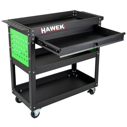 Количка за инструменти с три рафта, поставка за отвертки и чекмедже HAWEK