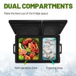 Хладилна кутия за автомобил и къмпинг Alpicool две отделения / 12V / 24V / 220V