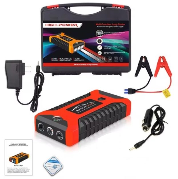 Мултифункционален автомобилен стартер Jump Starter 9800mAh, 12V, Максимален ток 600A