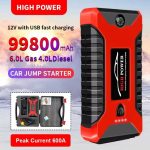 Мултифункционален автомобилен стартер Jump Starter 9800mAh, 12V, Максимален ток 600A