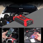Мултифункционален автомобилен стартер Jump Starter 9800mAh, 12V, Максимален ток 600A с компресор